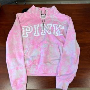 Victoria’s Secret PINK Tie Dye Pullover Zip